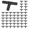 Cinagro 16mm T Connector, Pack of 50, Drip Irrigation Accessories