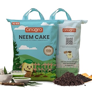 cinagro neem cake powder 10 kg 100 organic biodegradable soil enhancer for healthy plants rich in nitrogen phosphorus amp potassium natural pest repellent improves soil texture amp boosts growth