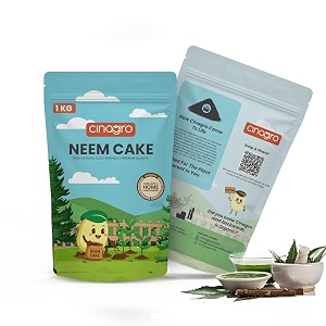 cinagro neem cake powder 1 kg 100 organic biodegradable soil for plants