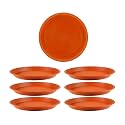 CINAGRO 4.5-Inch Round Bottom Trays, Pack of 6, Fits 4/6 inch Round Pots