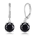 Leverback Dangle Earrings Created Crystal Drop Earrings Gold Plated Jewelry Gift for Women Girls 8mm
