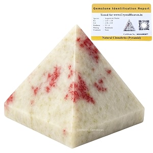 cinnabarite pyramid - 1534 inch crystal pyramid for positive energy vastu reiki feng shui and chakra healing energy balancing
