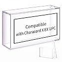 Cinnvoice 1 Pcs Acrylic Magnetic Case Booster Box Protective Case Stackable 4mm Thick Magnetic Closure Gifts for Collectors, Cards Not Included (Compatible with Charizard X ex UPC)