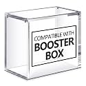 Cinnvoice 4 Pcs Acrylic Magnetic Case Booster Box Protective Case Stackable 4mm Thick Magnetic Closure Gifts for Collectors, Cards Not Included (Booster)