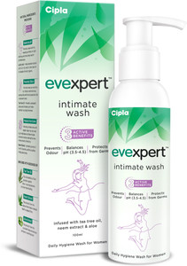 cipla evexpert  daily hygiene for women  balances ph  intimate wash 100 ml pack of 1