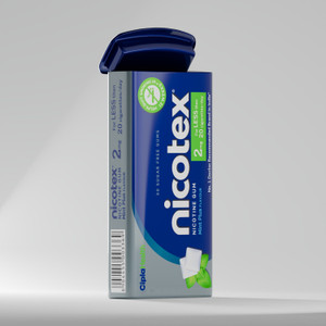 cipla nicotex nicotine mintplus gums 2mg  helps to quit smoking  30 gums each pack  smoking cessations