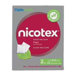Cipla Nicotex Nicotine Paan Gums 2mg