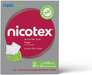 Cipla Nicotex Nicotine Paan Gums 2mg