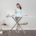 CIPLA PLAST Super Mesh Ironing Board Large &amp; Foldable Ironing Table for Home | Dress Ironing Table | Iron Press | Cloth Ironing Table | Silver (130X47 cm) (Mesh Large)