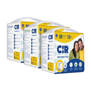 cir 10 hr absorption protection with wetness indicator odour control pant adult diapers - m
