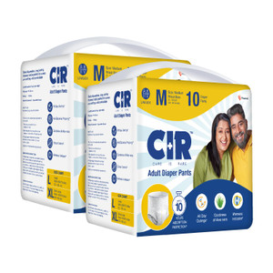 cir 10 hr absorption protection with wetness indicator odour control pant adult diapers - m