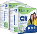 CIR 10 hr Absorption Protection with Wetness Indicator Odour Control Pant Adult Diapers - L