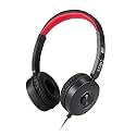 Circle Xplode 101 Wired On-Ear Headphones with Mic – 40mm Neodymium Drivers, 3.5mm Single Pin, Inline Volume Control, Soft Cushion, 1.2m Cable | Compatible with Mobile, Tablet, Laptop & Mac