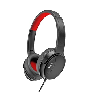 circle xplode 102 full range sound over-ear headphone with mic 12 meter cable with volume switch single pin 35mm for mobile  tablet  laptop  mac soft cushion 40mm neodymium drivers black