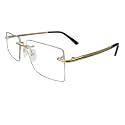 Circleperson Rimless Pure Titanium Eyeglasses frames Square