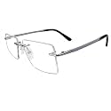 Circleperson Rimless Pure Titanium Eyeglasses frames Square