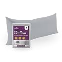 CirclesHome Body Pillow Case Cover with Zipper, Protector, Light Grey