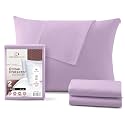 CirclesHome Pillow Protectors Queen Size Set of 2 with Zipper, Lavender