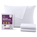 CirclesHome Toddler Pillow Protector with Zipper, 100% Cotton, 13x18