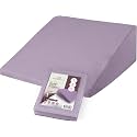 CirclesHome Wedge Pillow Cover with Zipper, Pillowcase 25x26x10, Lavender