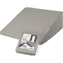 CirclesHome Wedge Pillow Cover with Zipper, 25x26x7.5, Light Grey