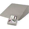 CirclesHome Wedge Pillow Cover with Zipper, Pillowcase 24x25x12, Light Grey