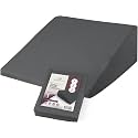 CirclesHome Wedge Pillow Cover with Zipper, Pillowcase 24x25x12, Dark Grey
