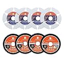 Circular Saw Blade 2inch - BRSCHNITT 4PCS 72T Cutting Discs &amp; 4pcs 2" Carbide Multi Wheel 10mm Bore for Cutting Wood, Copper, Aluminum, Plastic and Soft Metal