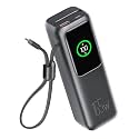 citicr Laptop Power Bank 27000mAh 165W Fast Charger w/Built-in Cable Black