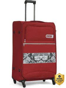 citizen large check-in suitcase 77 cm 4 wheels - adventure vista - red