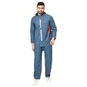 Citizen Spiderman Reversible Raincoat for Men with Waterproof Pant, Inbuilt Hood | Durable &amp; Lightweight Rainsuit | Blue