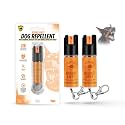 Citronella Dog Deterrent Spray, Dog Spray Self Defense, Training and Barking, Long-Range Dog Repellent, Portable Canister (0.5oz / 2oz)