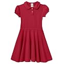 City Threads Girls' Cotton Polo Puff Tee Dress