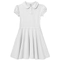 City Threads Girls' Cotton Polo Puff Tee Dress