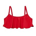 City Threads Girls Flounce Bikini Top UPF50+ Sun Rash Guard