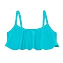 City Threads Girls Flounce Bikini Top UPF50+ Sun Rash Guard