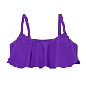 City Threads Girls Flounce Bikini Top UPF50+ Sun Rash Guard