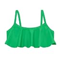 City Threads Girls Flounce Bikini Top UPF50+ Sun Rash Guard