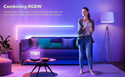 CITYCART Romantic Warm Ocean Wave Water Night Light Projector Table Lamp