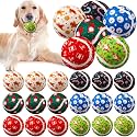 Civaner 18 Pcs Christmas Dog Toys Bulk, 2.5 Inch Squeaky Tennis Balls