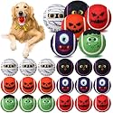 Civaner 18 Pcs Halloween Dog Toys Bulk, 2.5 Inch Squeaky Tennis Balls Gifts
