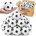 Civaner 20 Pcs Mini Soccer Ball for Kids 4 Inch Inflatable Rubber