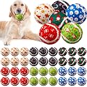 Civaner 36 Pcs Christmas Dog Toys Bulk, 2.5 Inch Squeaky Tennis Balls
