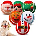 Civaner 36 Pcs Christmas Dog Toys Bulk, 2.5 Inch Squeaky Tennis Balls