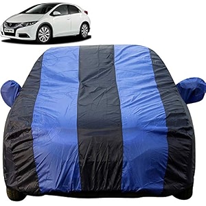 civic dustproof car cover with mirror pockets royal blue stripes taffeta polystertriple stitched compatible with honda civic car cover 2006 to 2016 car accessories