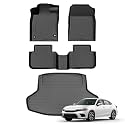 Civic Floor Mats & Cargo Liner Fits for 2022-2025 2026 Honda Civic Sedan Only (NOT for Hatchback) All Weather Floor Liner for Civic Accessories, Heavy Duty | Vehicle Specific Fit