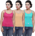 Civis Women Multicolor Camisole (Pack of 3)