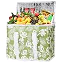 1-Pack Insulated Reusable Grocery Shopping Bags, X-Large Insulated Food/Pizza Delivery Bag for Delivery Drivers, Commercial Food Warmers, Tote Cooler/Thermal Bags