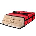 Insulated Pizza Delivery Bag for Carry Hot, 20" x 20" x 6", Red, 1Pk