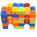 44 Pcs Diy Interlocking Building Blocks Puzzle Toy Set,Block Game For Kids,Puzzle Play Set Toy,Creative Stacking Blocks Toys Set For Kids(44 Pcs),Multi